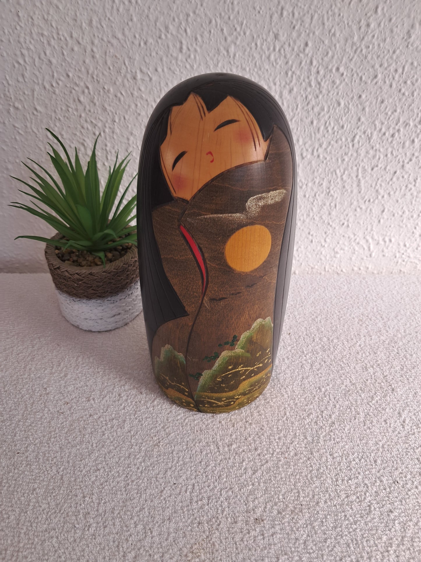 Exclusive Sosaku Kokeshi by Toshio Sekiguchi (1947-)