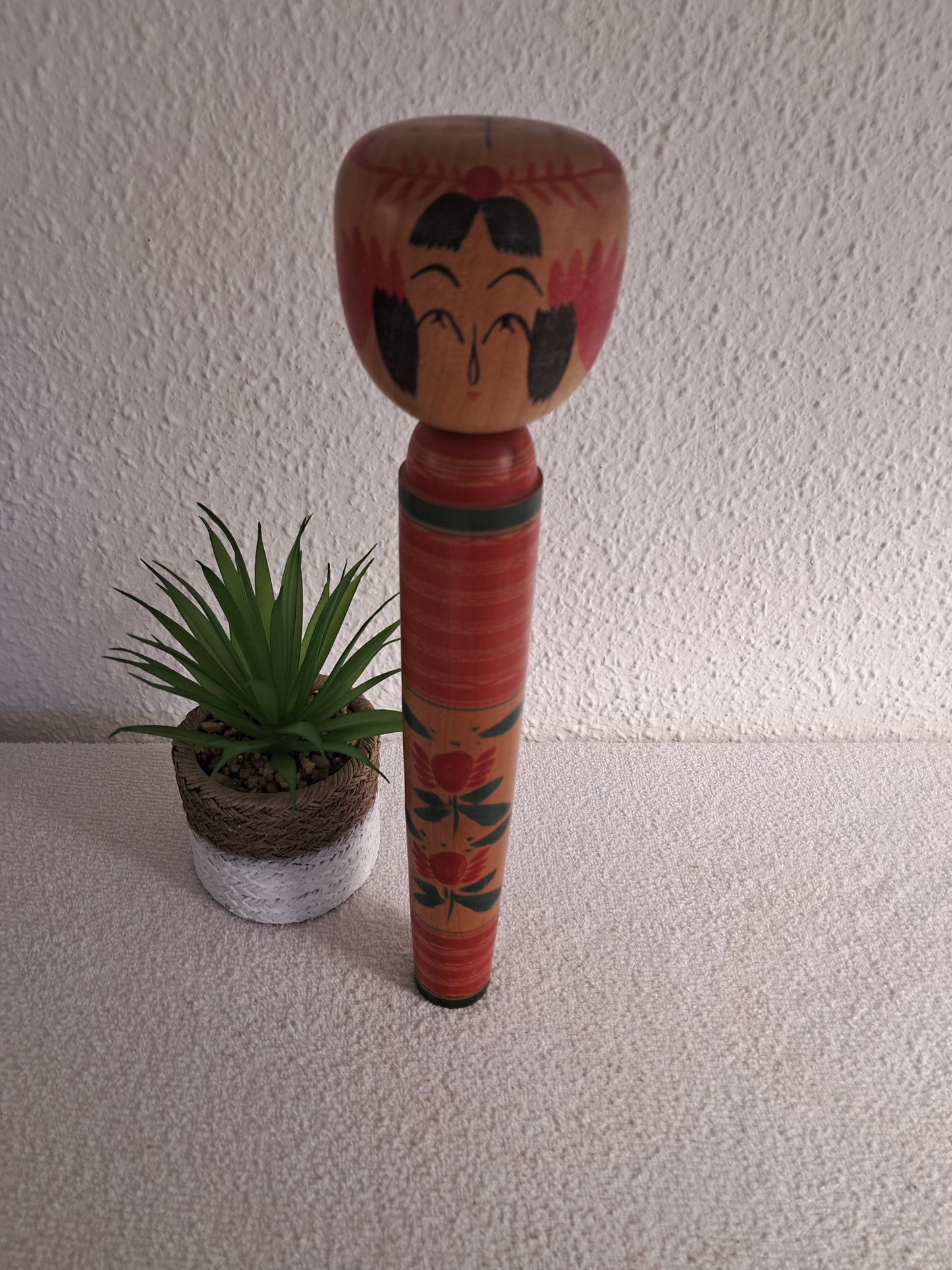 Vintage traditional Sakunami kokeshi made by