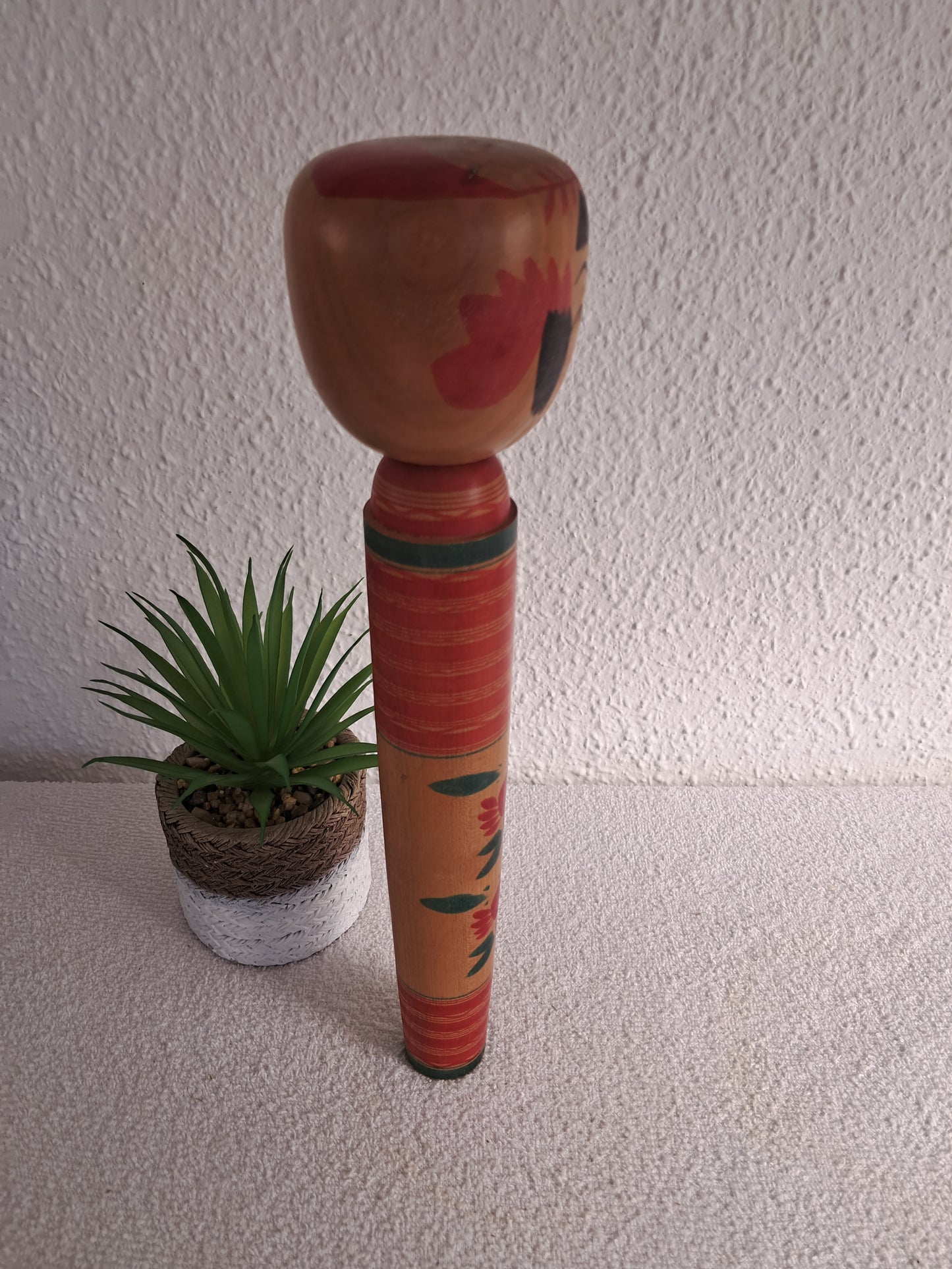 Vintage traditional Sakunami kokeshi made by