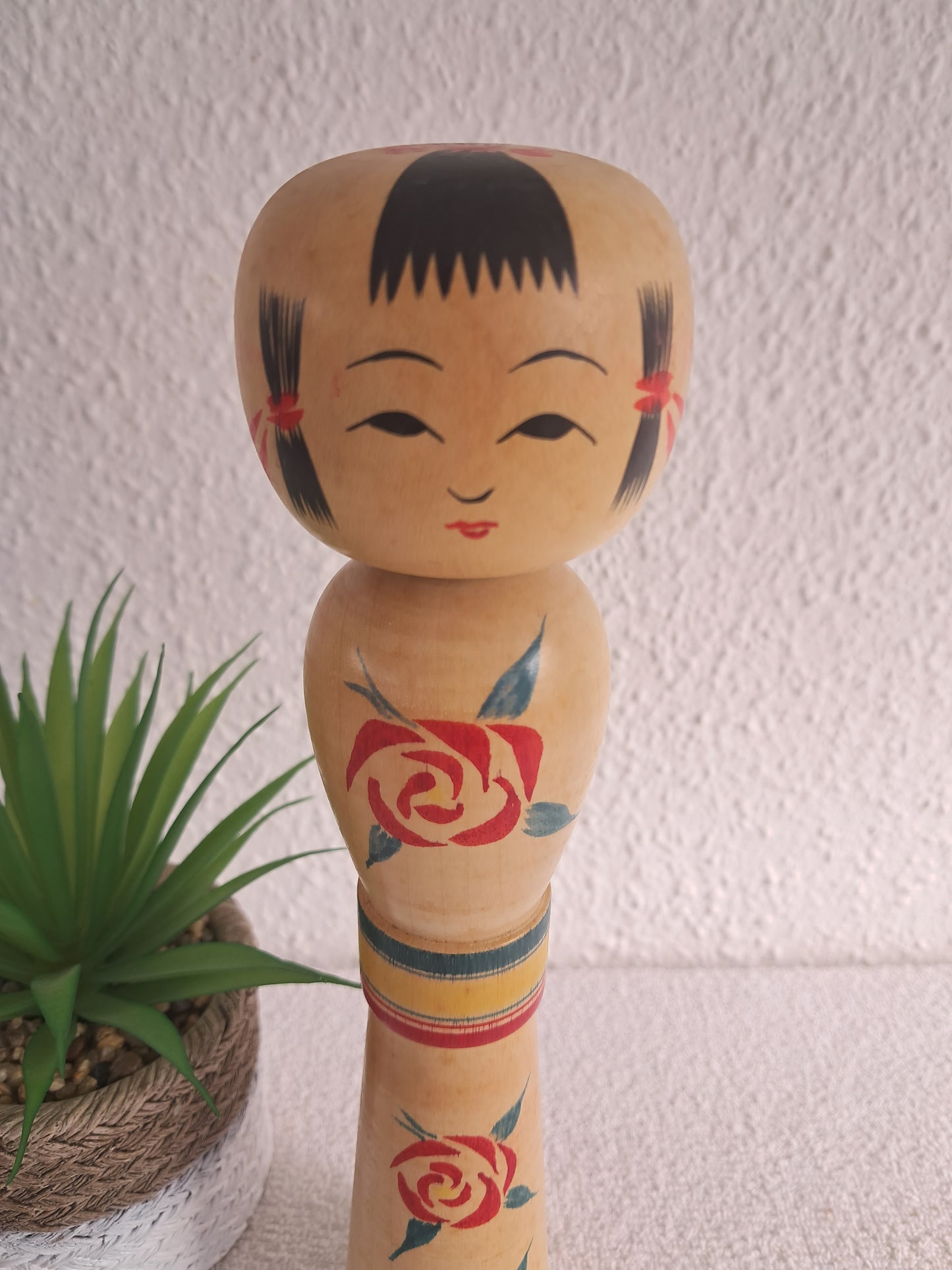 Vintage Traditional Nanbu kokeshi by Sasaki Kakuhei (1933-2007)