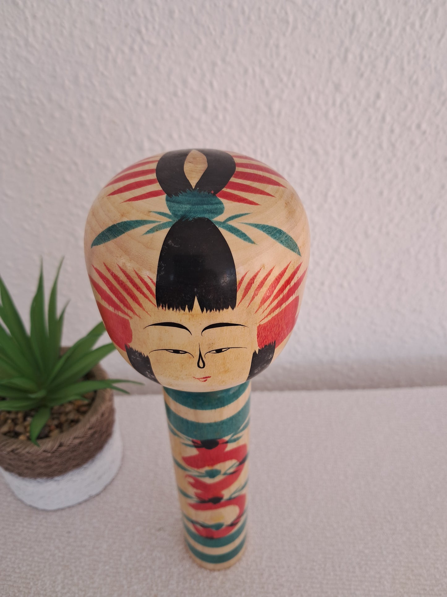 Vintage traditional Togatta kokeshi made by