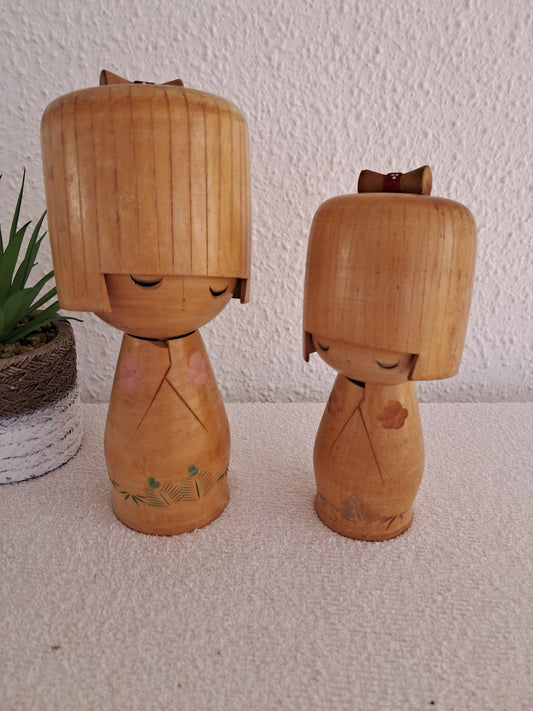 Vintage set Sosaku kokeshi by zumi Ueda