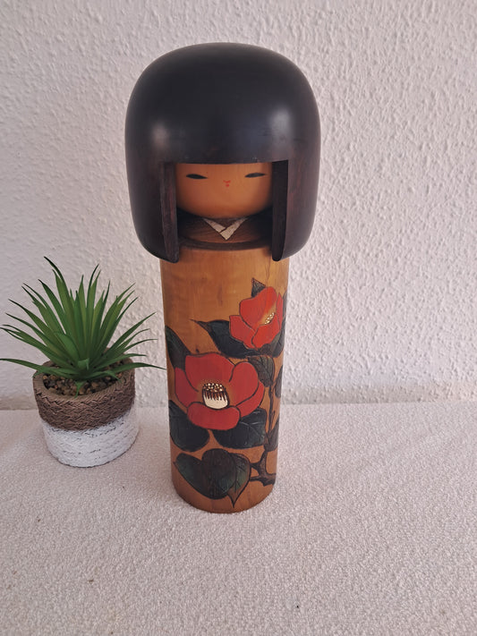 Big Gumma Kokeshi made by Usaburo