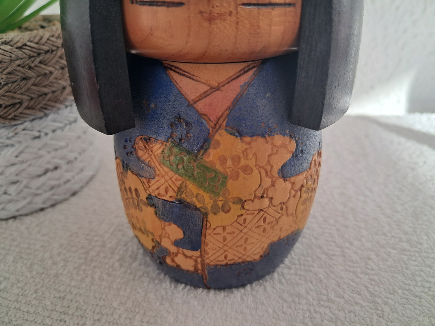 Vintage Gumma kokeshi made by Kazuo Takamizawa (1927-)