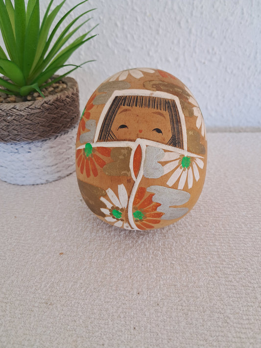 Vintage Sosaku kokeshi made by Aoki Ryoka