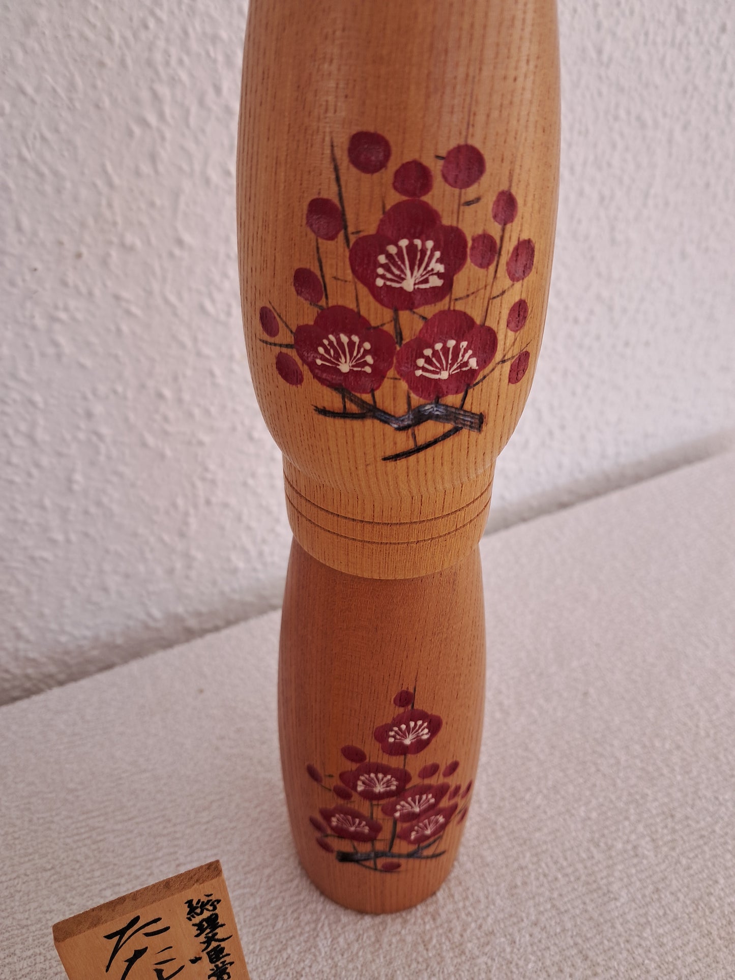 Vintage elegant XL Sosaku Kokeshi By Sato Suigai (1920- )