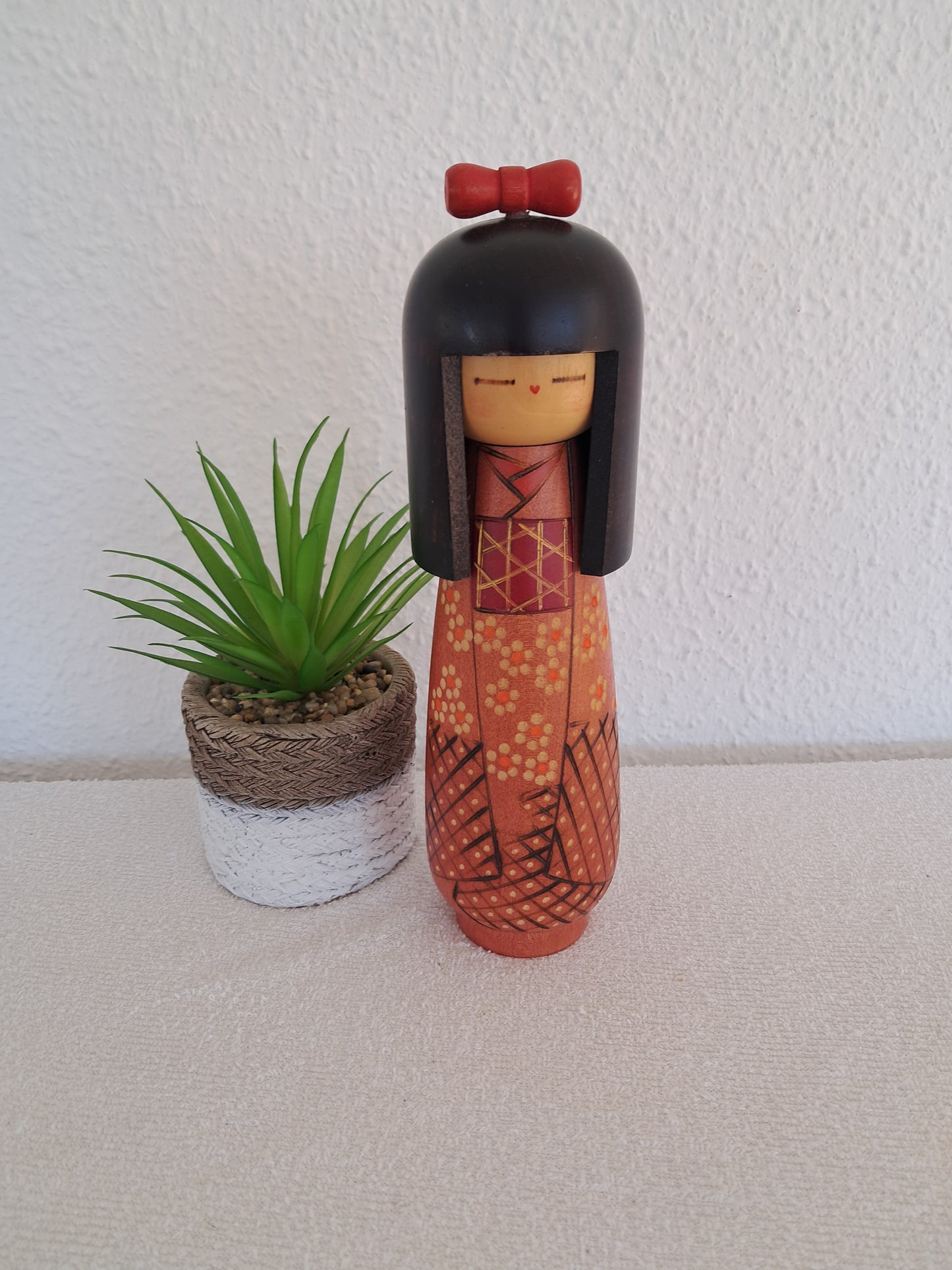 Vintage Gumma Kokeshi By Kazuo Takamizawa (1927-)