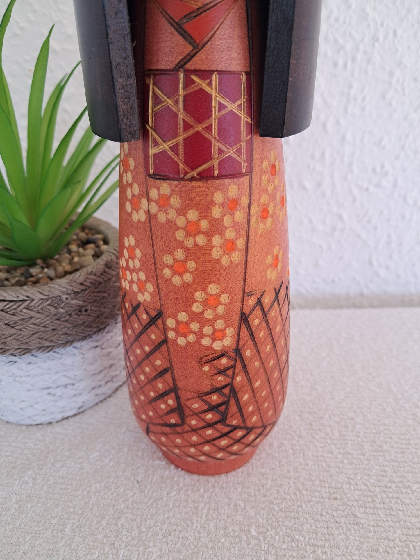 Vintage Gumma Kokeshi By Kazuo Takamizawa (1927-)