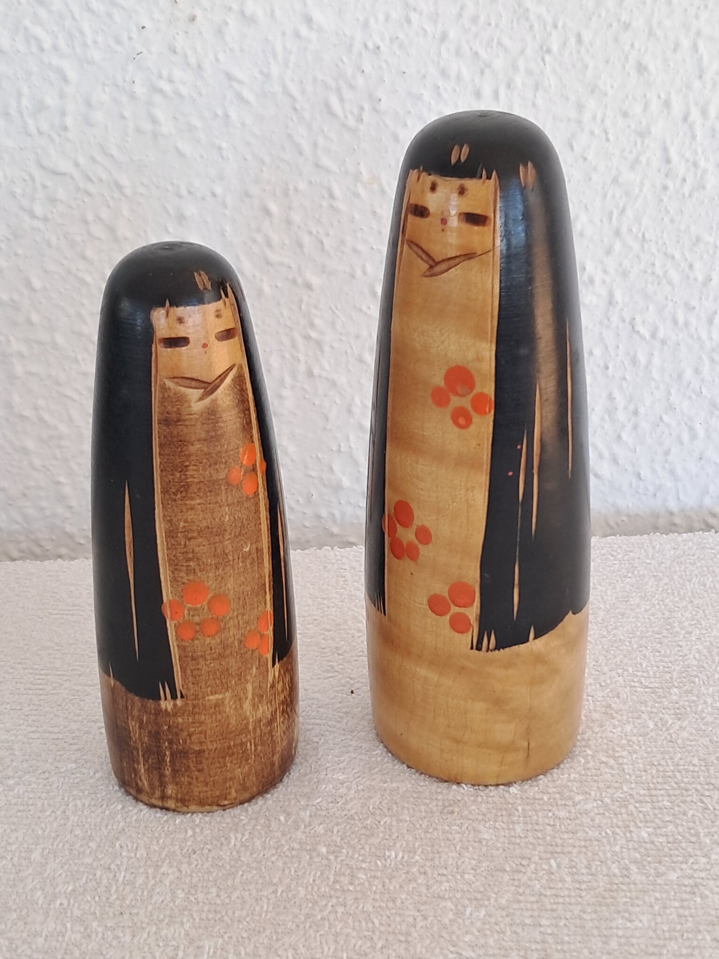 Vintage set creative Kokeshi By Sanpei Yamanaka (1926-2012)