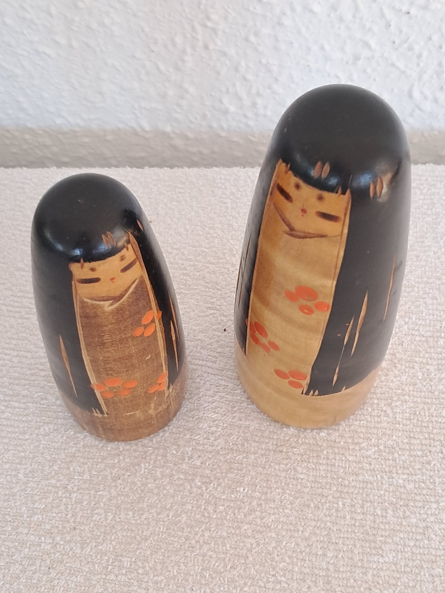 Vintage set creative Kokeshi By Sanpei Yamanaka (1926-2012)