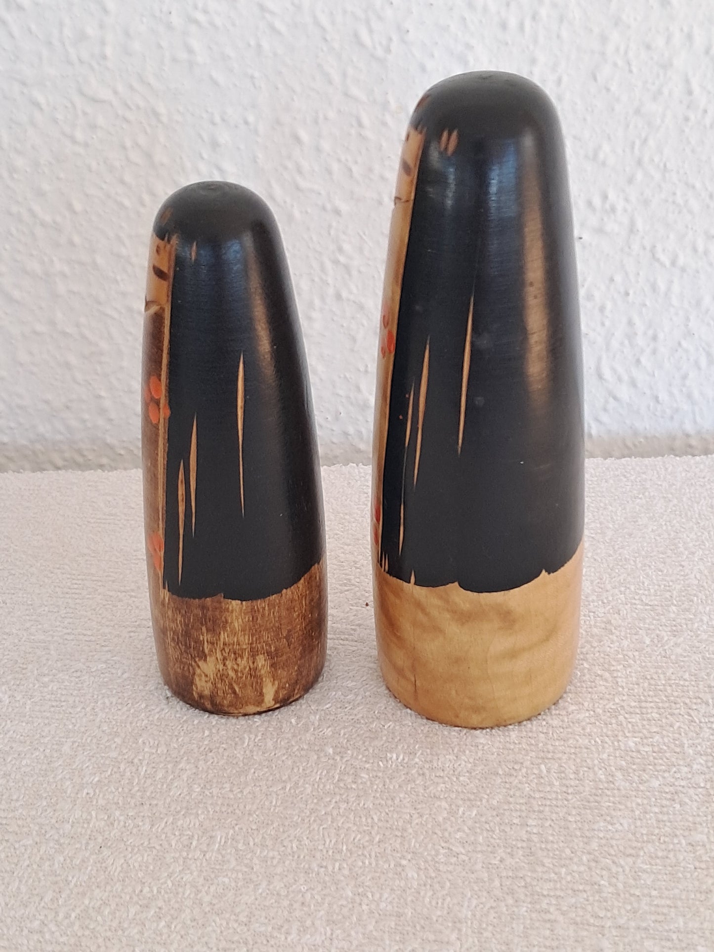 Vintage set creative Kokeshi By Sanpei Yamanaka (1926-2012)