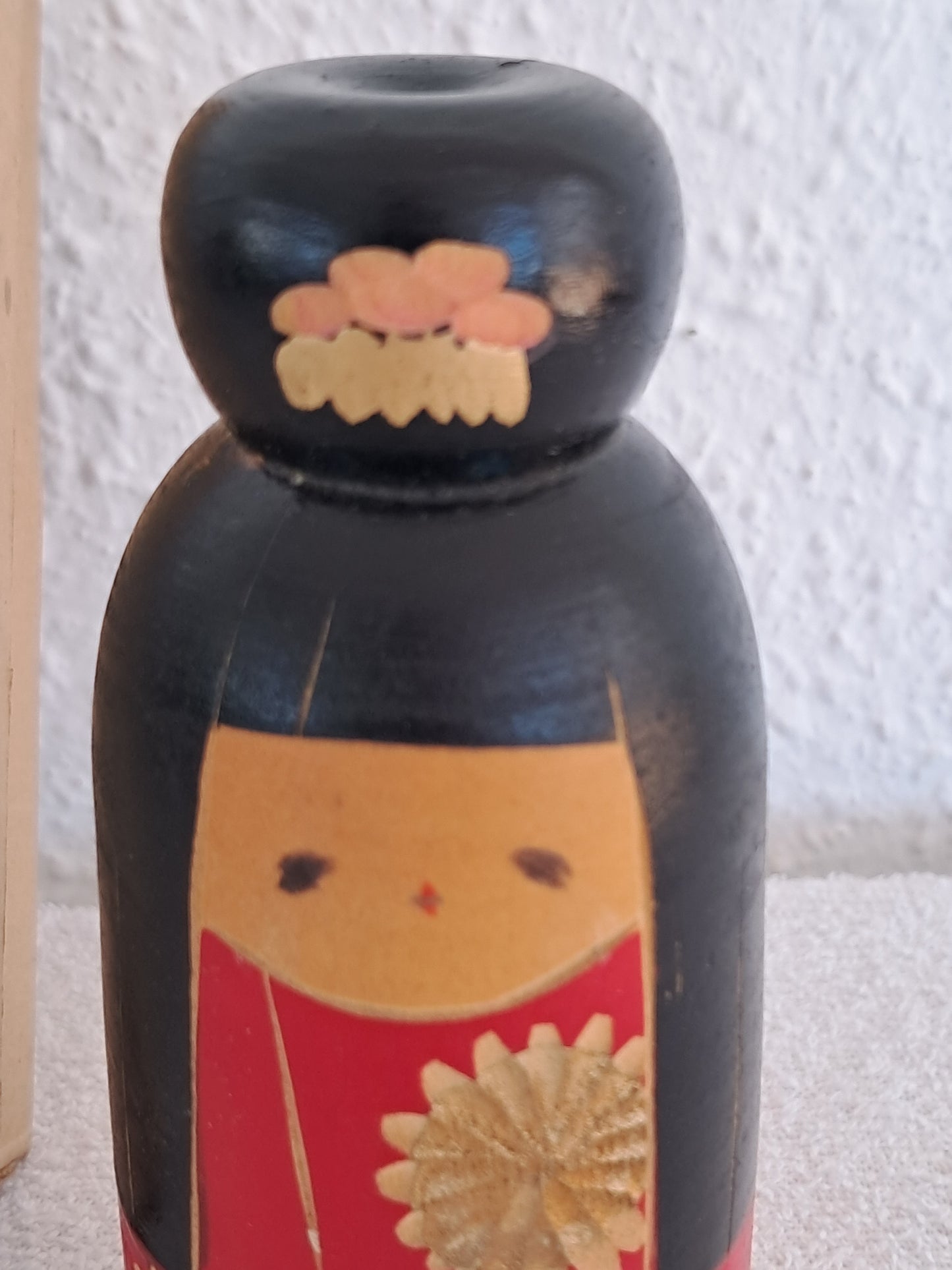 Cute vintage Sosaku kokeshi made by Hiroe Fukushima