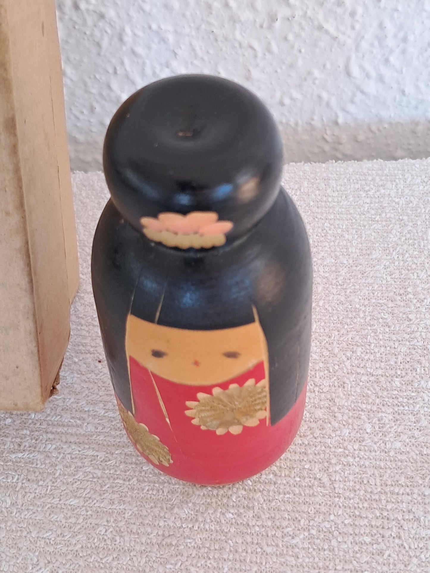 Cute vintage Sosaku kokeshi made by Hiroe Fukushima