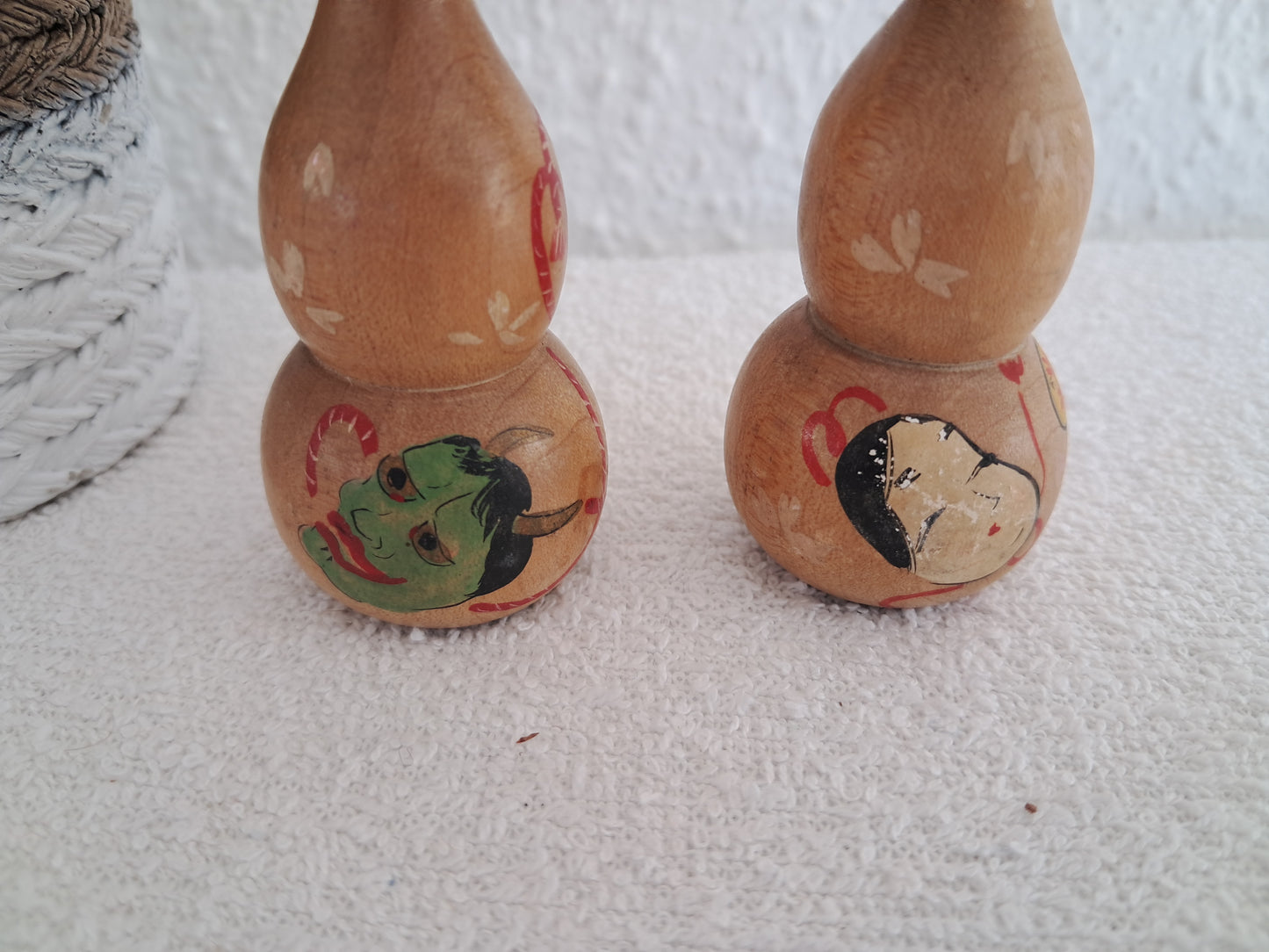 Vintage set creative kokeshi