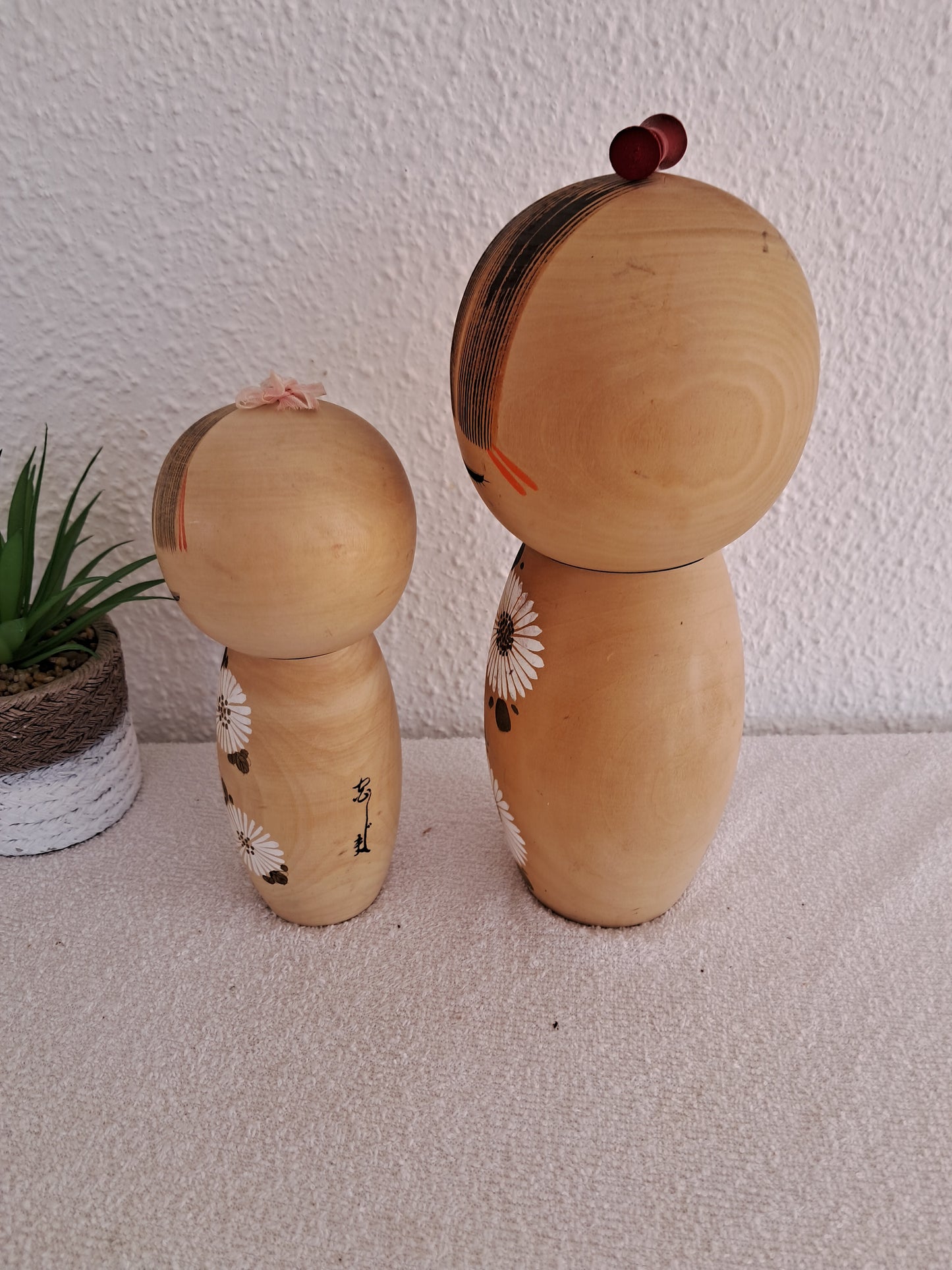 Vintage set Sosaku Kokeshi by Aoki Ryoka