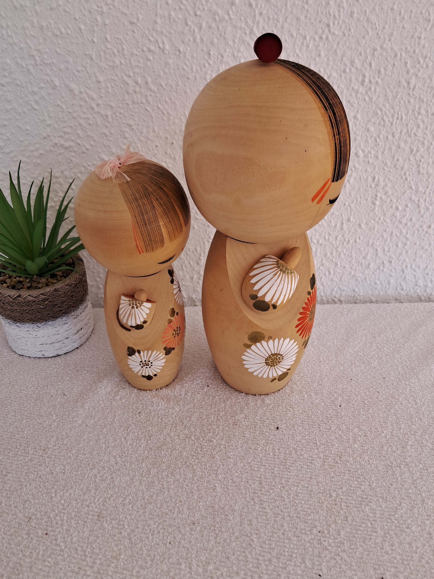 Vintage set Sosaku Kokeshi by Aoki Ryoka