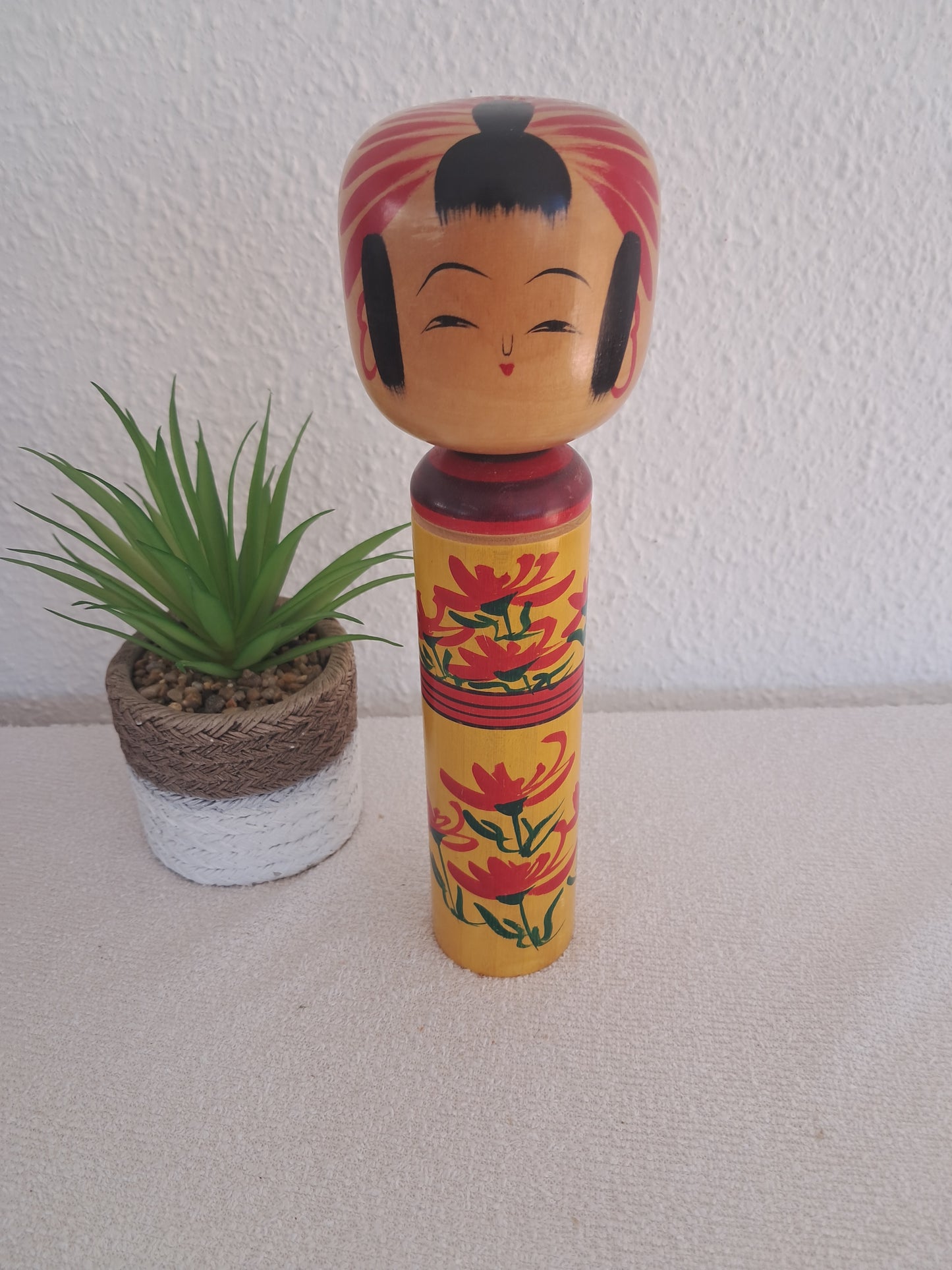 Vintage Togatta kokeshi made by Masayoshi