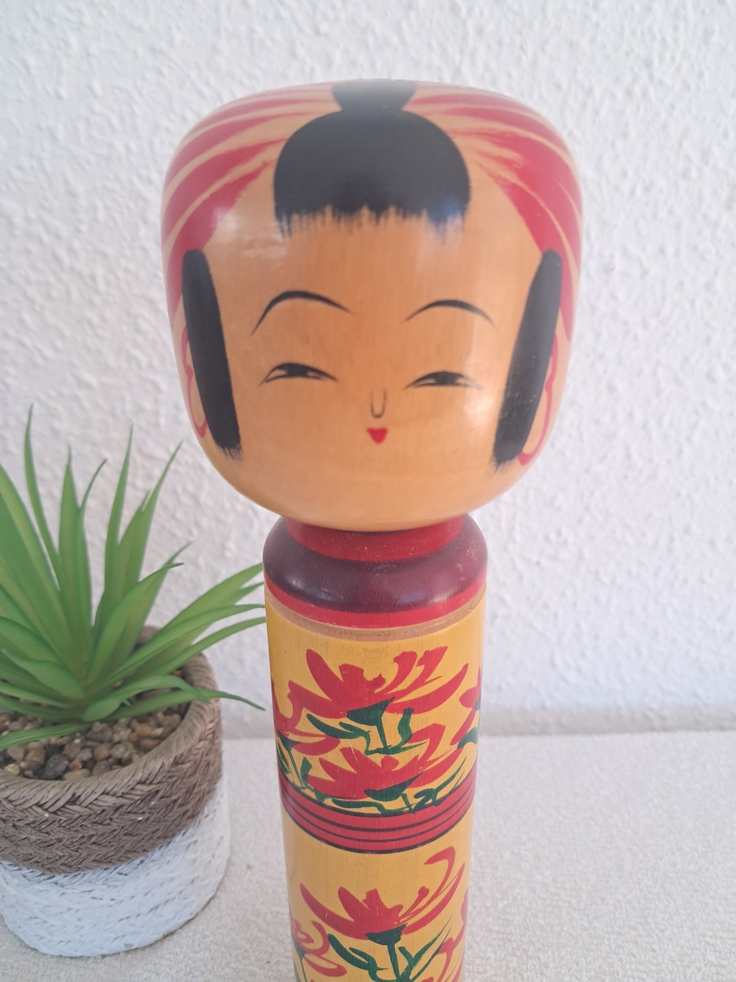 Vintage Togatta kokeshi made by Masayoshi