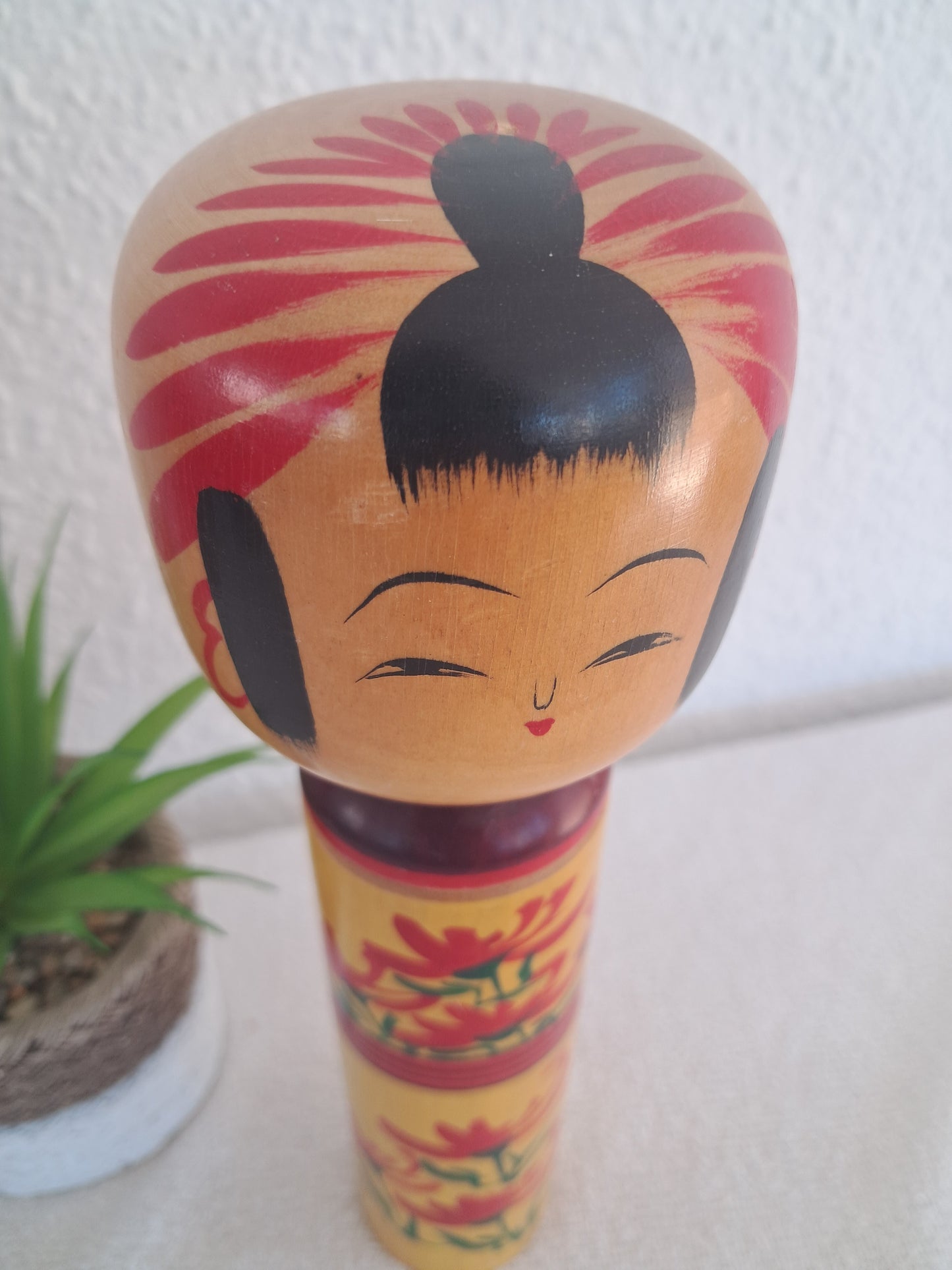 Vintage Togatta kokeshi made by Masayoshi