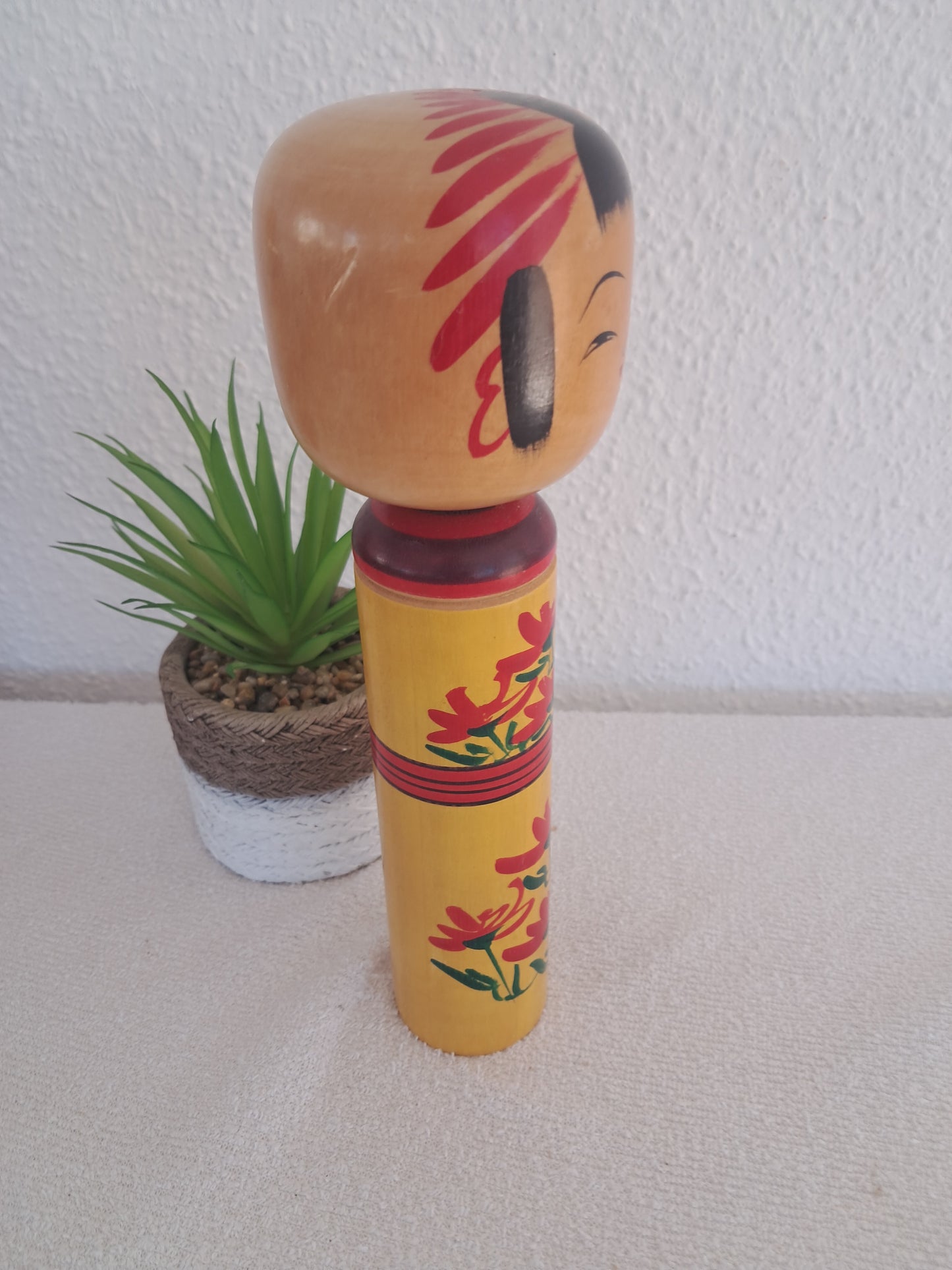 Vintage Togatta kokeshi made by Masayoshi