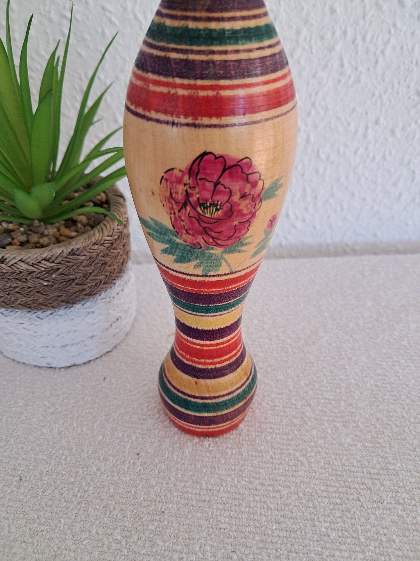 Vintage traditional kokeshi by Oe Akira