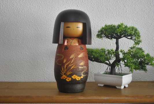 Vintage Gumma Kokeshi by Masae Fujikawa (1942-2015)