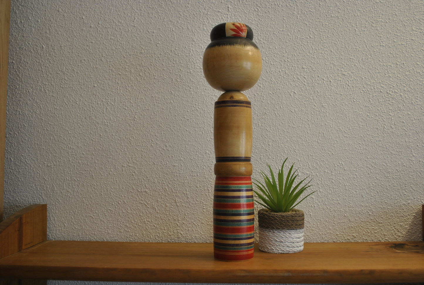 Large Vintage traditional Togatta kokeshi made by Sato Shigekazu (1936-)