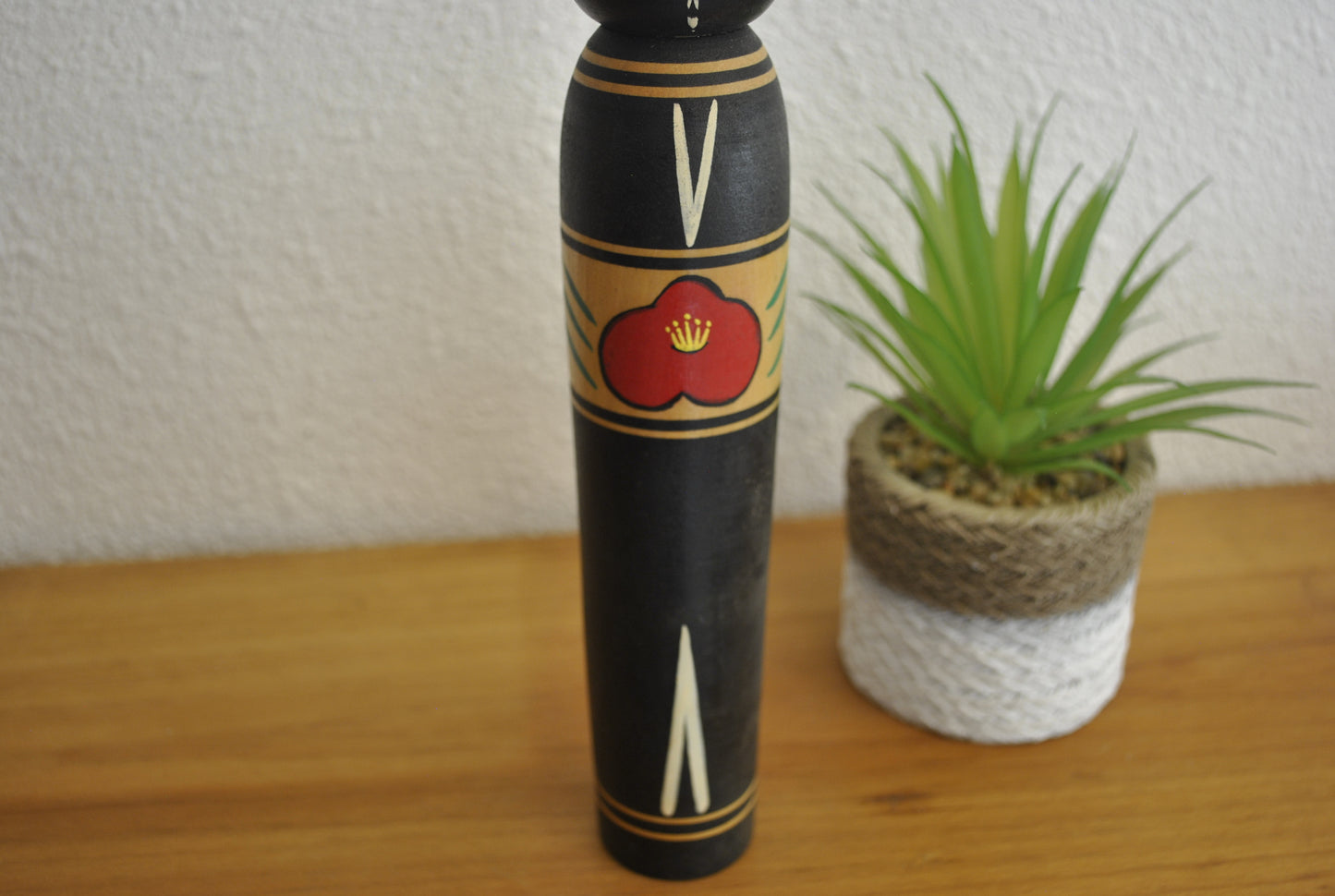 Rare vintage black kokeshi