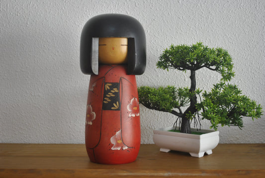 Vintage Large Gumma Kokeshi by Masae Fujikawa (1942-2015)