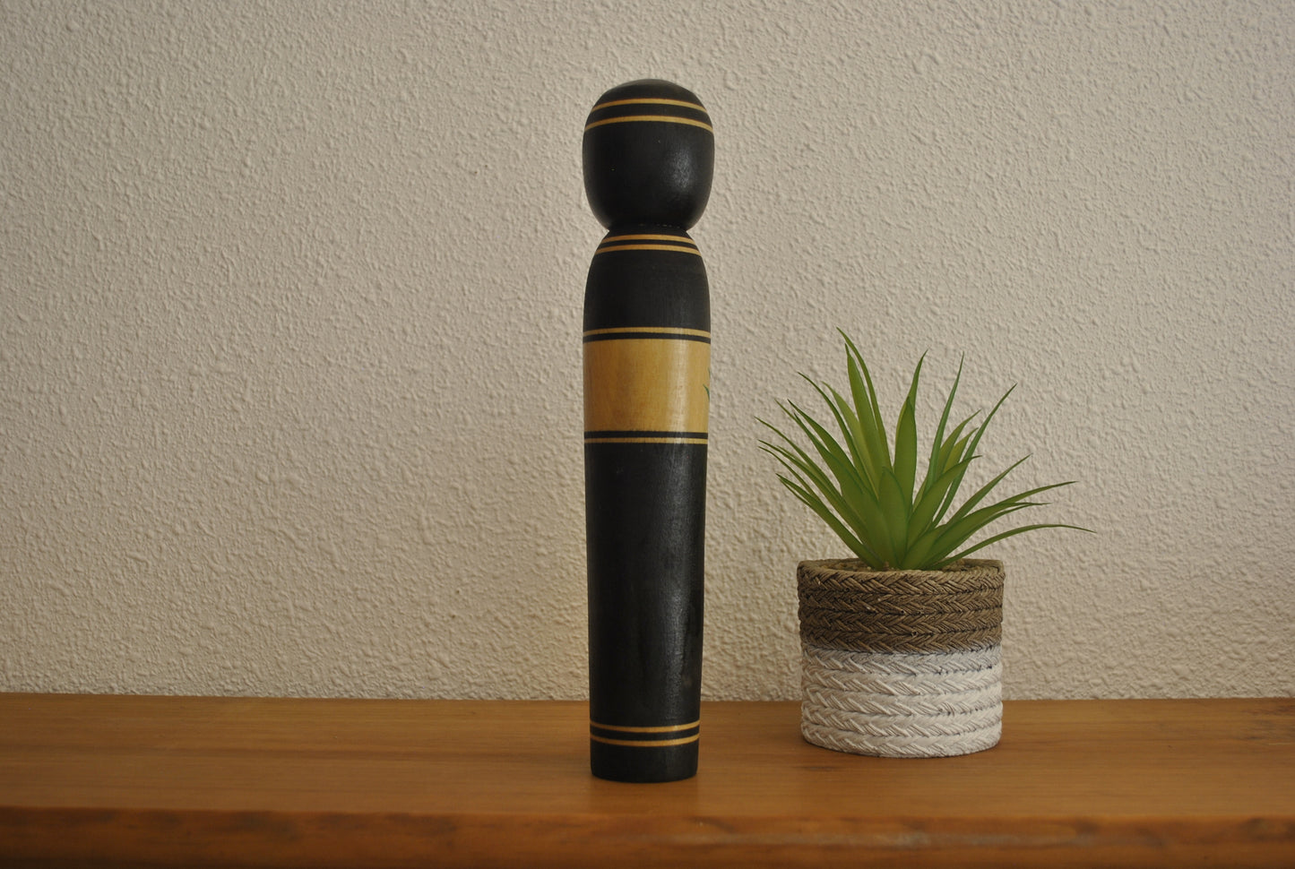 Rare vintage black kokeshi