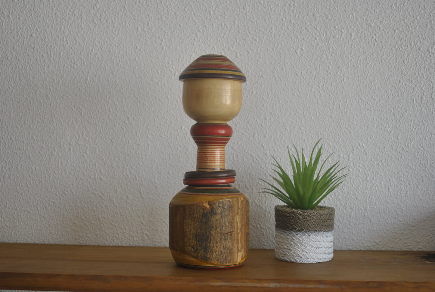 Vintage traditional Yajiro Kokeshi By Saito Masao (1932-)