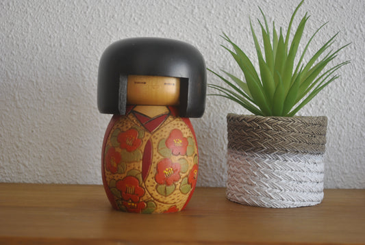 Vintage Gumma Kokeshi By Kazuo Takamizawa (1927 - )