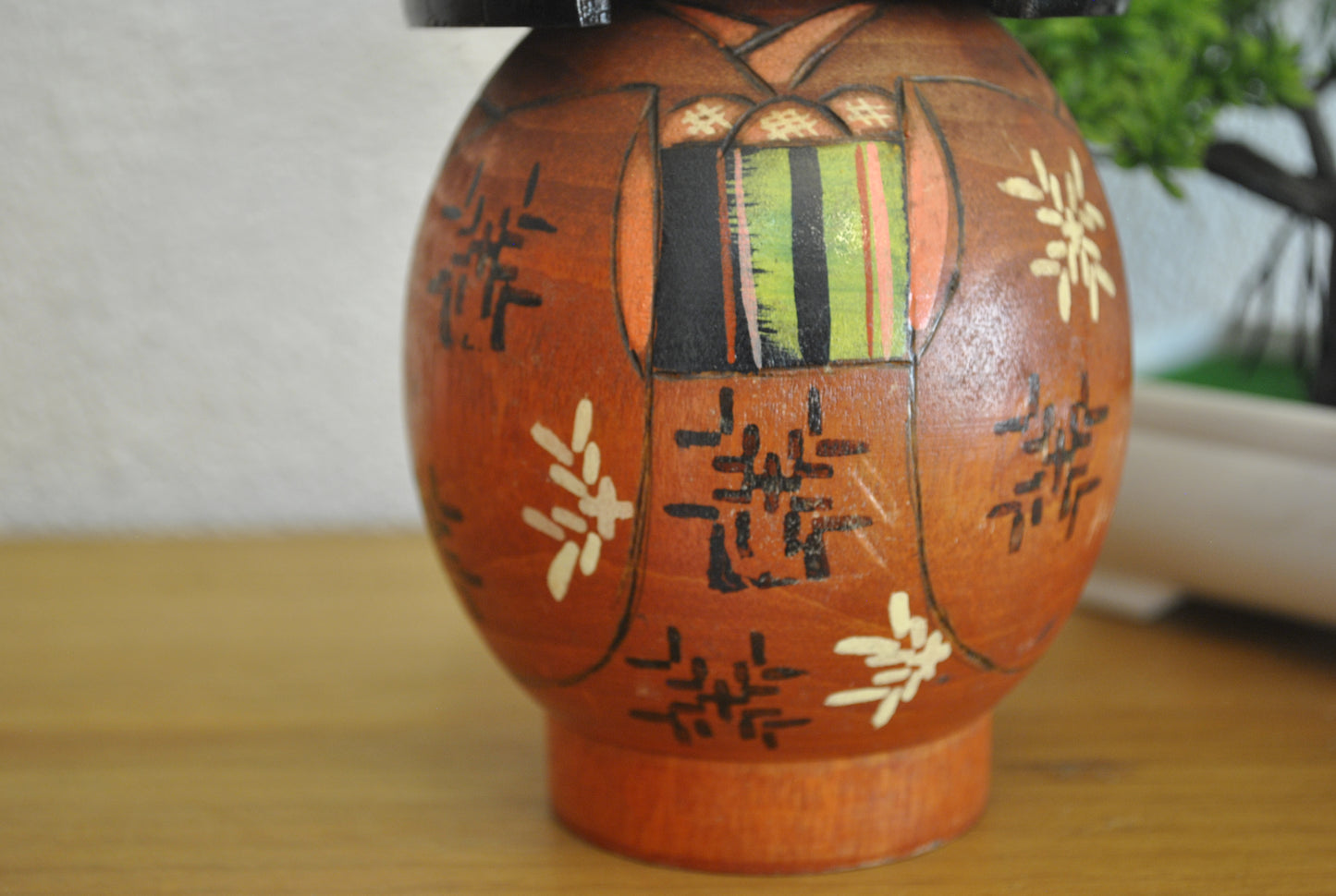 Vintage Gumma kokeshi made by Kazuo Takamizawa (1927-)