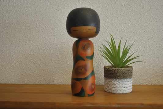 Rare Sosaku kokeshi made by Yuji Kawase (1938-)