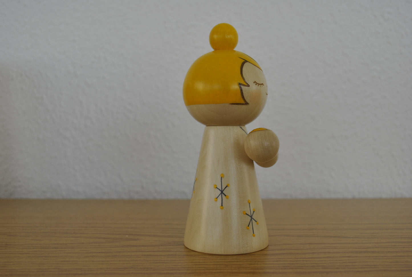 Sosaku kokeshi made by Usaburo - Mother and child