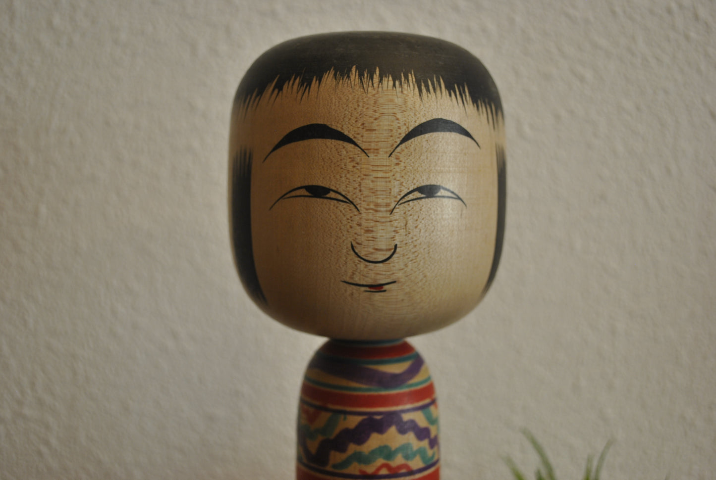 Vintage traditonal Hijori kokeshi made by Sato Bunkichi (1922-2008)