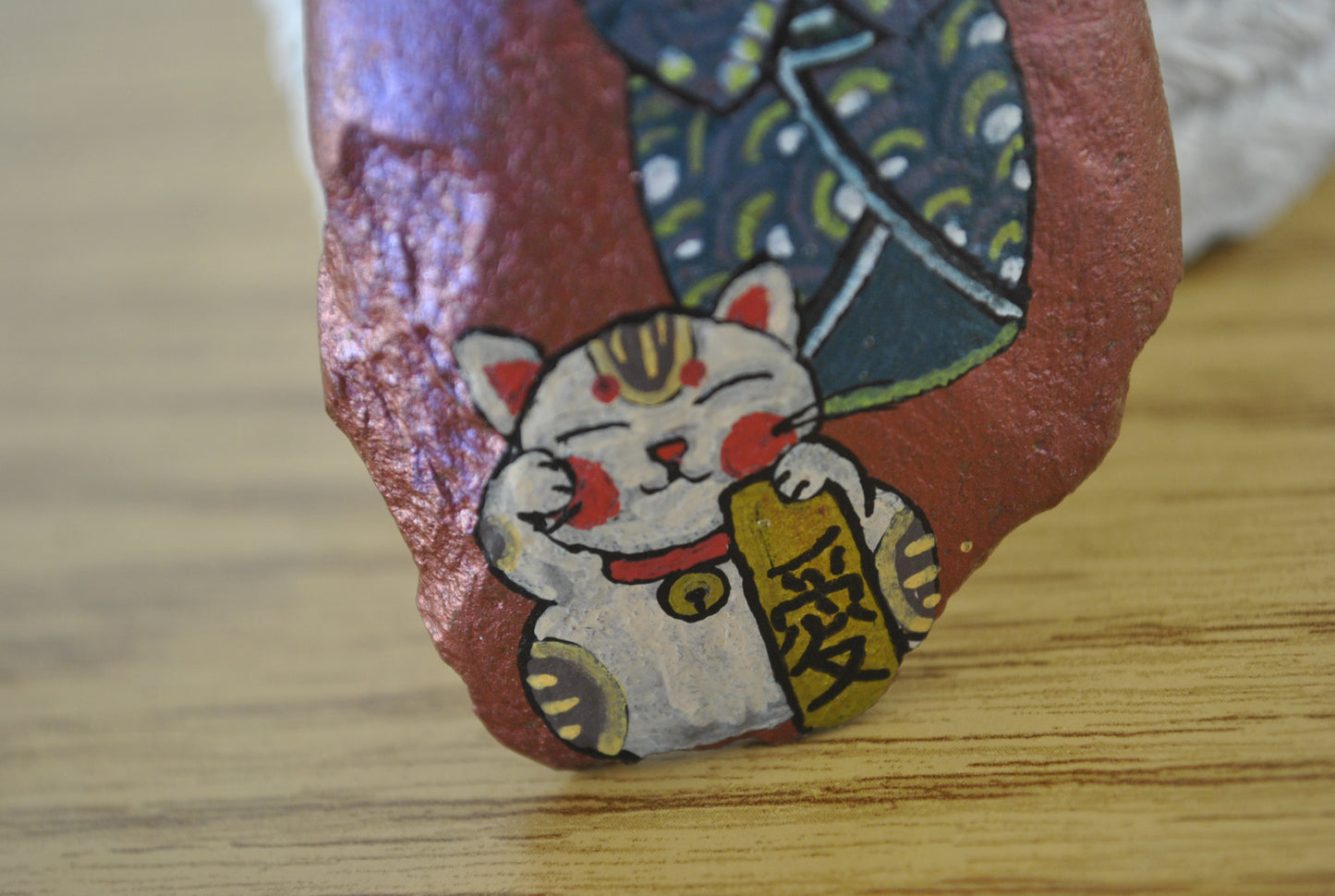 Kokeshi rock painting - Made by Adi Zozor