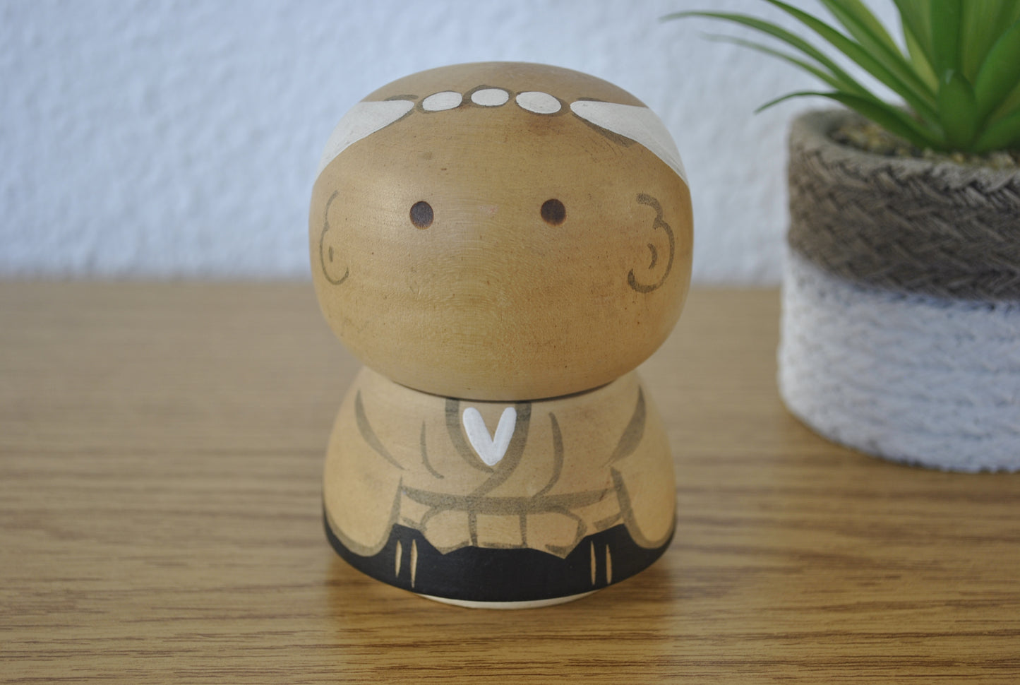 Vintage Sosaku kokeshi - Buddhist Boy