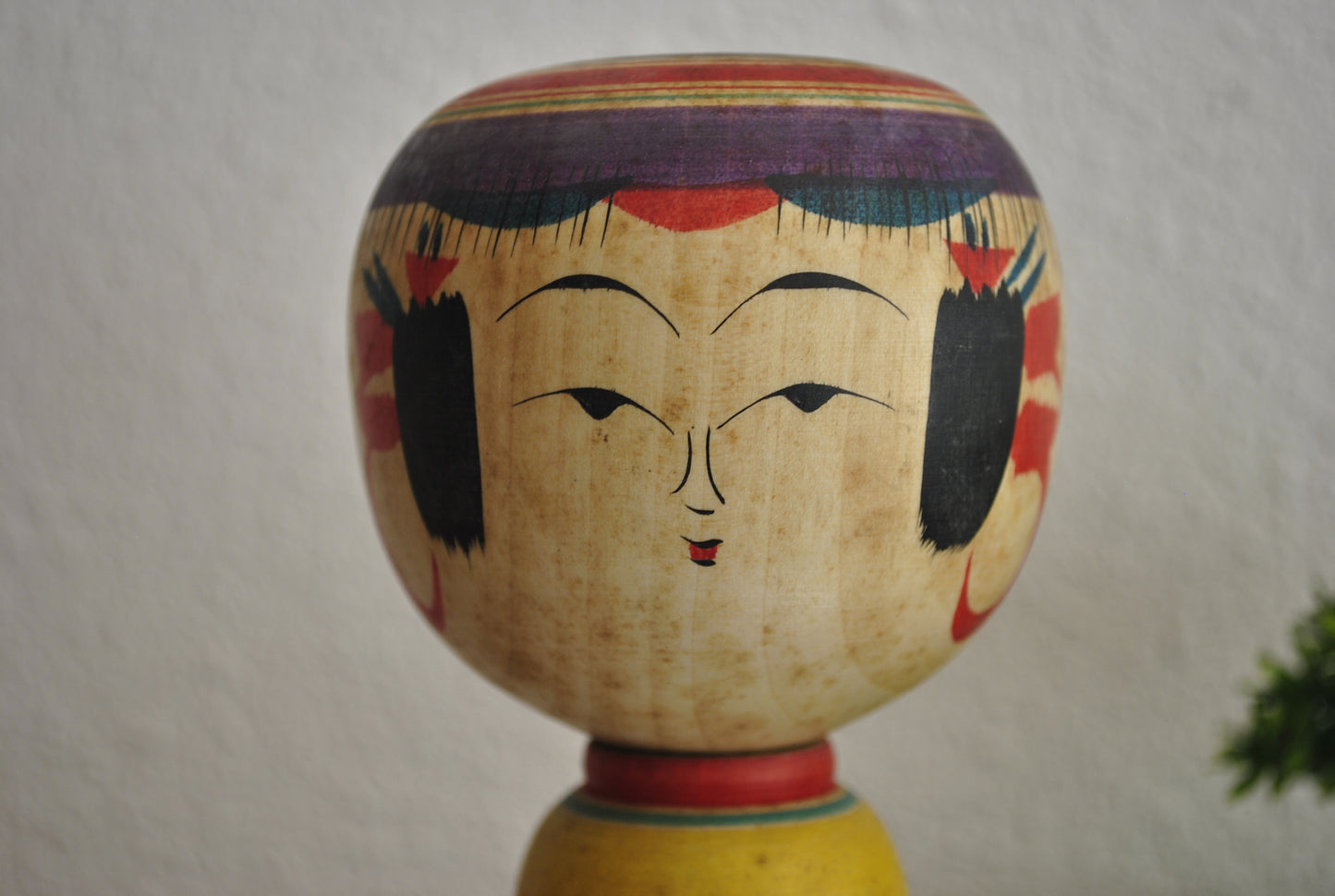 Vintage traditional Yajiro kokeshi made by Sato Tatsuo (1928-2009)