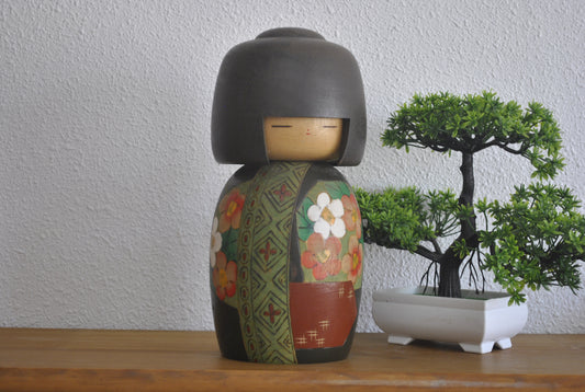 Vintage Gumma Kokeshi By Yuji Kawase (1938-)