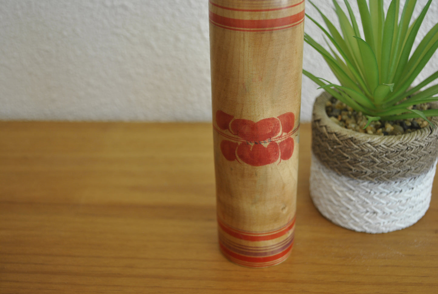 Vintage traditional Tsugaru kokeshi made by Sato Zenni (1925-1985)