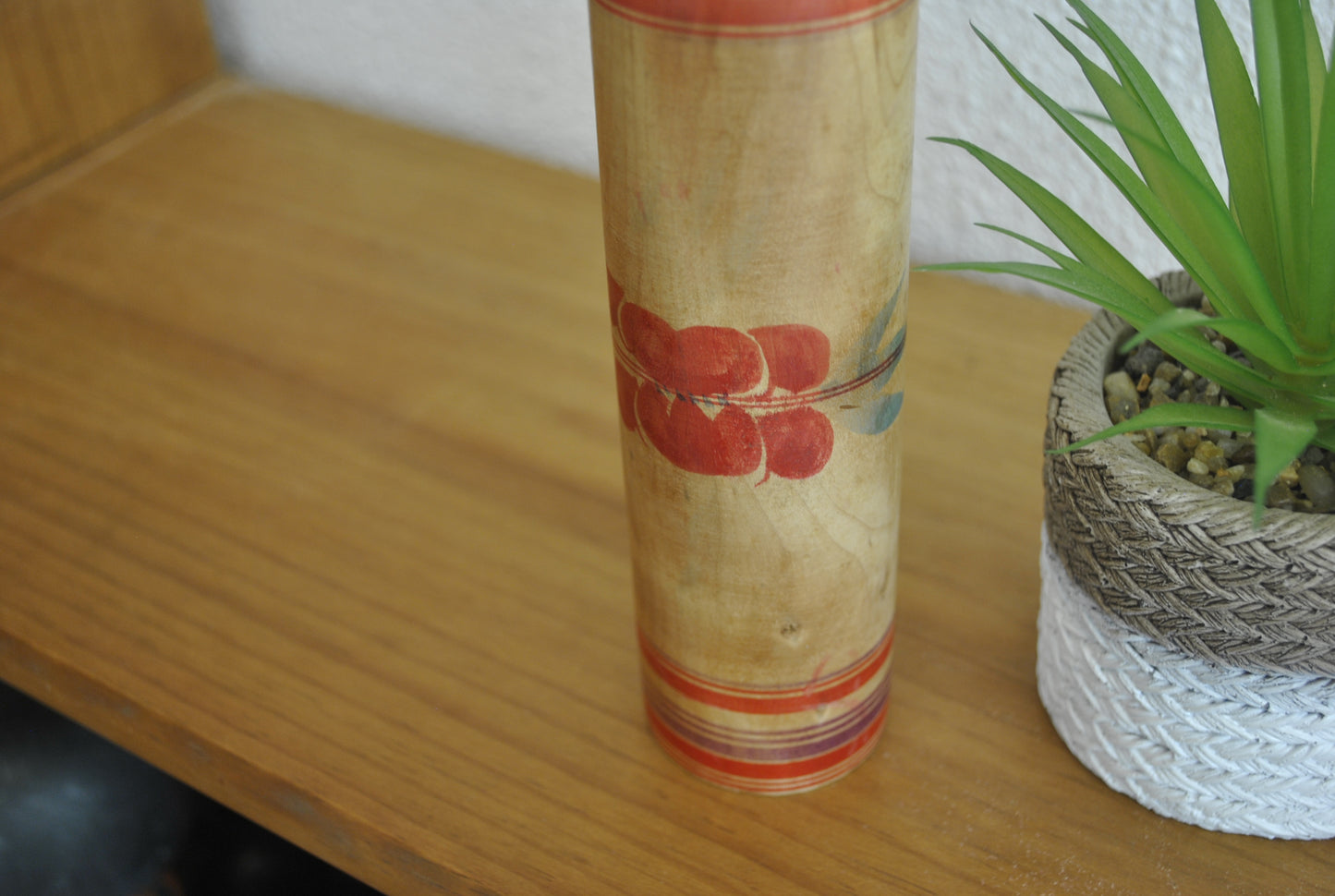 Vintage traditional Tsugaru kokeshi made by Sato Zenni (1925-1985)