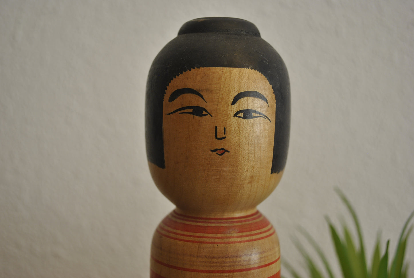 Vintage traditional Tsugaru kokeshi made by Sato Zenni (1925-1985)