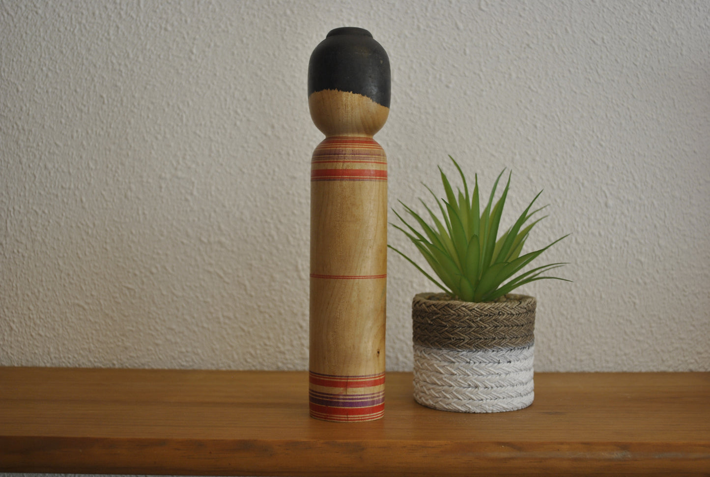 Vintage traditional Tsugaru kokeshi made by Sato Zenni (1925-1985)