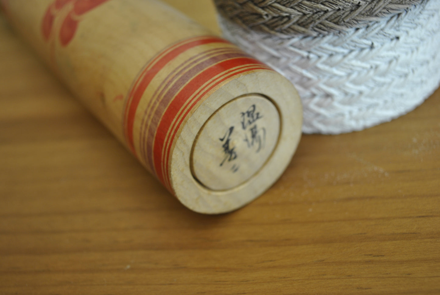 Vintage traditional Tsugaru kokeshi made by Sato Zenni (1925-1985)