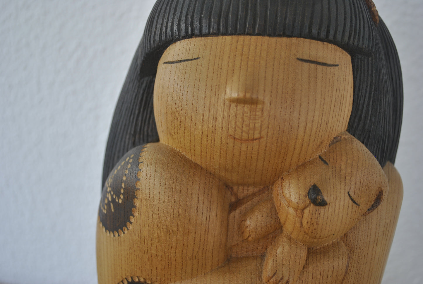 Exclusive large Kokeshi made by Yuko Yamazaki (1956-) - Award winning kokeshi!! Museum quality!