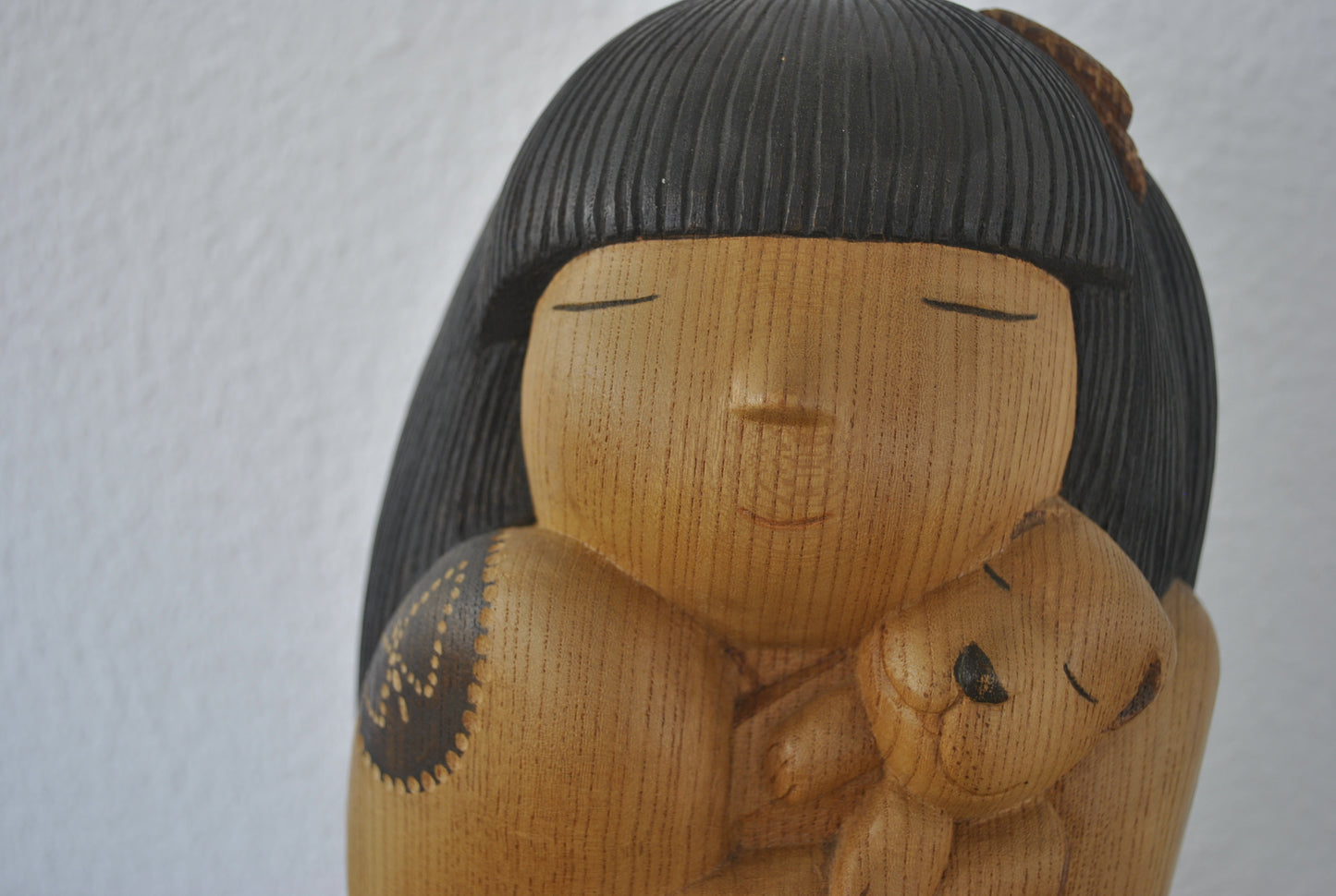 Exclusive large Kokeshi made by Yuko Yamazaki (1956-) - Award winning kokeshi!! Museum quality!