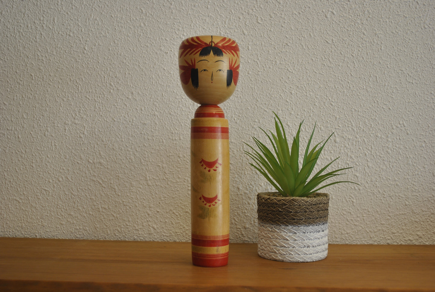 Vintage traditional Yamagata kokeshi made by Kano Yasushi (1921-2010)