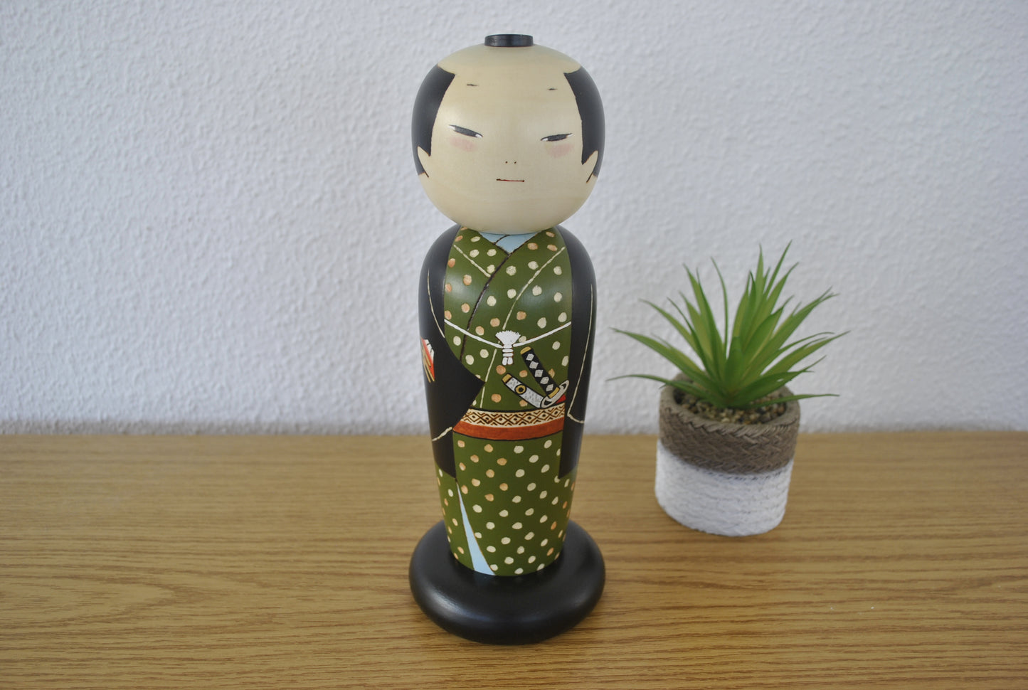 Sosaku Samurai Kokeshi made by oki Izumi - With original box