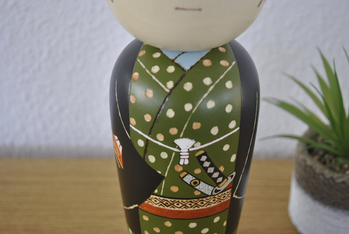 Sosaku Samurai Kokeshi made by oki Izumi - With original box